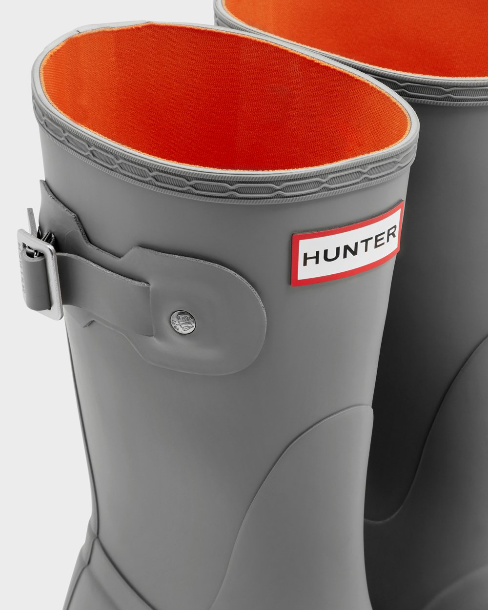 Womens Hunter Original - Short Rain Boots Grey - 3082-OTKJA